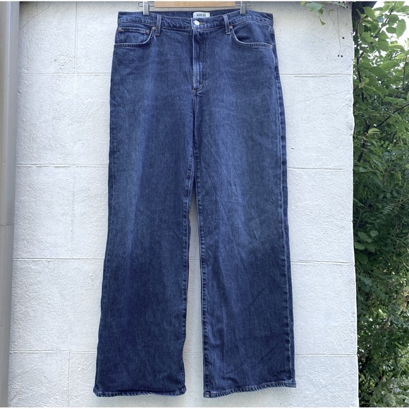 AGOLDE Harper Jeans Size 33 EUC lLike New Straight Wide Leg Stretch A915… - Picture 11 of 13